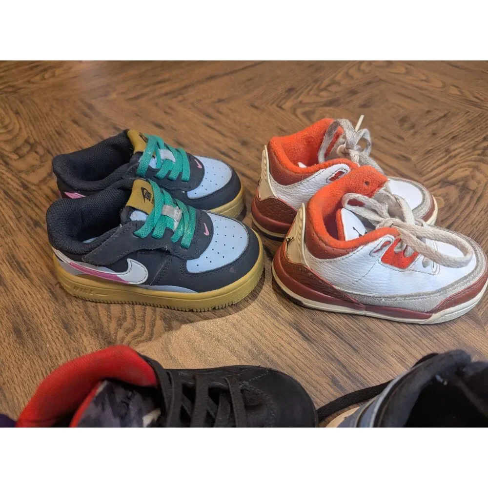 Four Nike Air Jordan Toddler Sized 6C Shoes